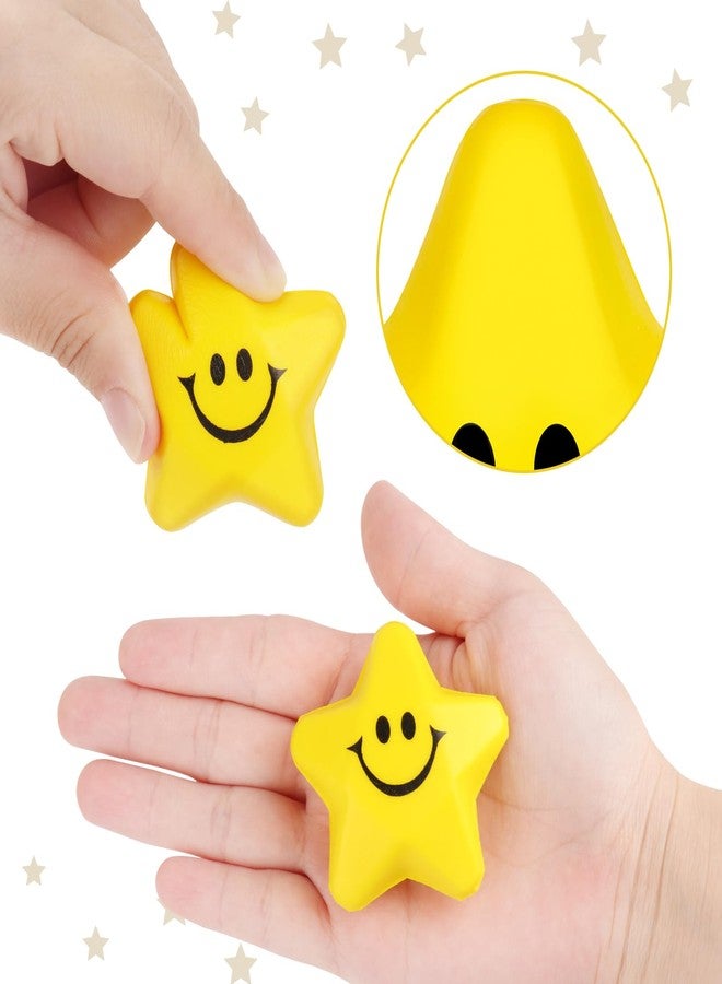 Atiloy 24PCS for Star Stress Balls Cute Mini Face Foam Toys 2.16Inch Mini Stress Relief Balls for Kids Adults Classroom Anxious Fidget Sensory Party Decorations Supplies - Image 3